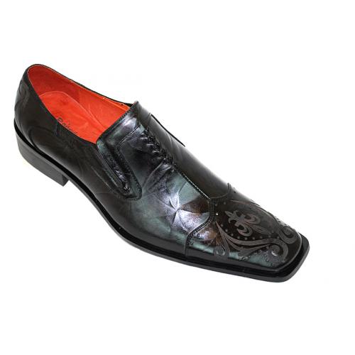Robert Wayne "Carson" Black Genuine Leather Loafers